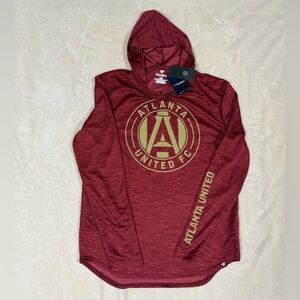 Men’s Fanatics MLS Atlanta United FC Garnet Red soccer Hoodie, large, NWT